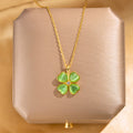 Four Cover Flower Necklace
