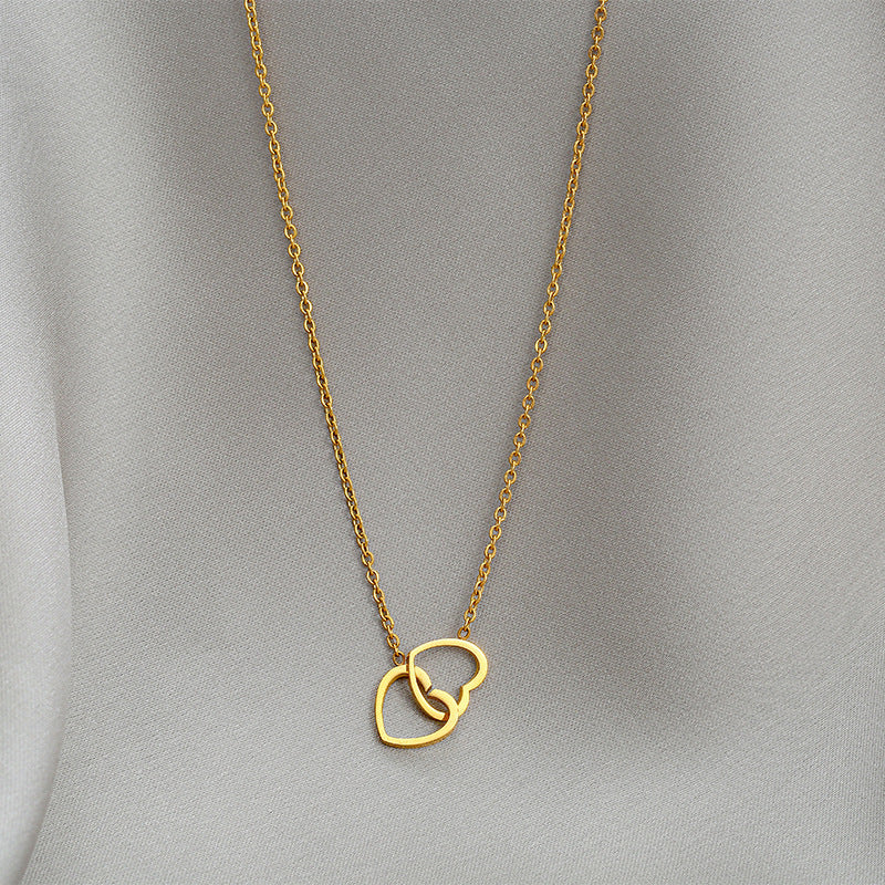 Simple Heart Shape Titanium Steel Necklace
