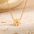 Daisy Floral Jewelry Set Necklace Earrings Bracelet Ring