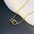 Simple Heart Shape Titanium Steel Necklace